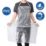 Transparent Waterproof PVC Apron for Kitchen & Lab