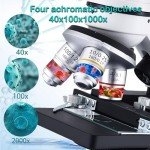 OOZSTAR 40X-2500X Binocular Microscope with Dual LED
