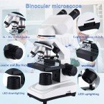 OOZSTAR 40X-2500X Binocular Microscope with Dual LED