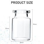 10 Pack of 5ml Transparent Glass Sample Vials