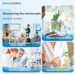 OOZSTAR 40X-2500X Binocular Microscope with Dual LED