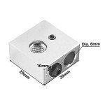 Saiper Aluminum Heater Block for 3D Printers (5-Pack)