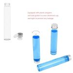 50ml Clear Glass Test Tubes with Screw Caps - 6PCS