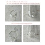 50ml Clear Glass Test Tubes with Screw Caps - 6PCS