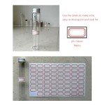 50ml Clear Glass Test Tubes with Screw Caps - 6PCS