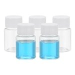 5 Pack 15ml Wide Mouth Lab Reagent Bottles