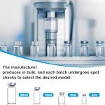 10 Pack of 5ml Transparent Glass Sample Vials