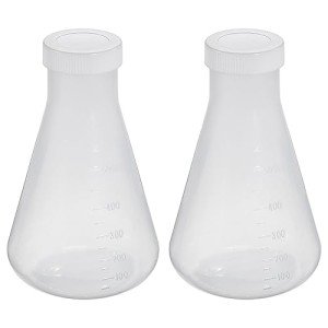 PATIKIL 500ml Plastic Erlenmeyer Flask Set