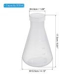 PATIKIL 500ml Plastic Erlenmeyer Flask Set