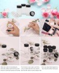 20 Pack Clear Glass Vials with Screw Caps