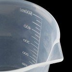 Waziaqoc 500ml Plastic Graduated Beaker Set - 3 Pack
