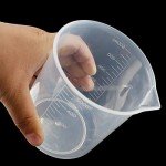 Waziaqoc 500ml Plastic Graduated Beaker Set - 3 Pack