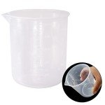 Waziaqoc 500ml Plastic Graduated Beaker Set - 3 Pack
