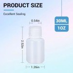30ml Narrow Mouth Round Chemical Containers - 5 Pack