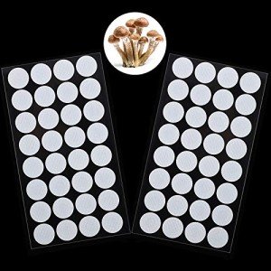 64 Synthetic Filter Paper Stickers for Mushroom Cultivation