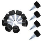 50pcs Transparent Twist Top Caps for Squeeze Bottles