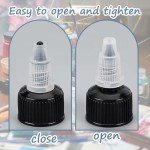 50pcs Transparent Twist Top Caps for Squeeze Bottles