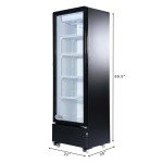 KoolMore 23" One Door Display Refrigerator, Black