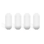 4 Pack 20mm PTFE Magnetic Stir Bars, White