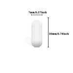 4 Pack 20mm PTFE Magnetic Stir Bars, White
