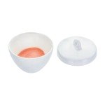 Eisco Labs 8ml Porcelain Crucible with Lid - 15 Pack