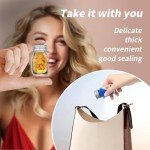 1oz Glass Medicine Bottles with Scale and Cap