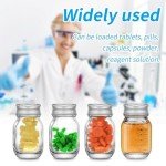 1oz Glass Medicine Bottles with Scale and Cap