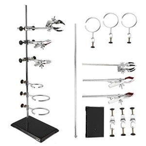 HYDDNice Lab Stand and Clamp Metalware Set