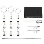 HYDDNice Lab Stand and Clamp Metalware Set