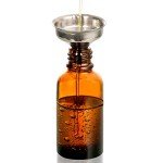 24 Amber Dropper Bottles with Funnels and Dropper