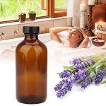 Maredash 8oz Amber Glass Bottles with Lids, 20 Pack