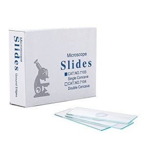 Concave Microscope Slides - 50pcs Glass Set
