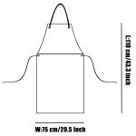 Homslover Heavy-Duty Waterproof Vinyl Lab Apron