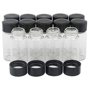 14pcs 5ml Mini Clear Glass Vials with Caps