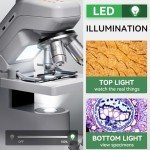 1200X Digital Microscope with 7" Screen