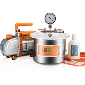 BACOENG 1.5 Gallon Vacuum Chamber Kit with Pump