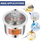 BACOENG 1.5 Gallon Vacuum Chamber Kit with Pump