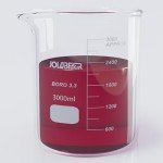 Durable 3000ml Borosilicate Glass Beaker