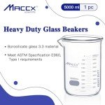 5000ml Heavy-Duty Borosilicate Glass Beaker