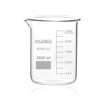 Durable 3000ml Borosilicate Glass Beaker