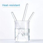 10 Pack Borosilicate Glass Stirring Rods 7.87