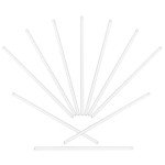 10-Pack 12" Glass Stirring Rods for Lab Use