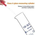 100ML Thick Glass Graduated Cylinder with Brush