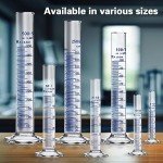 100ML Thick Glass Graduated Cylinder with Brush