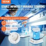 VEVOR Magnetic Stirrer with Adjustable Speed, 3000mL