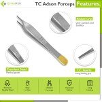 Cynamed 4.75" TC Adson Plastic Surgery Forceps