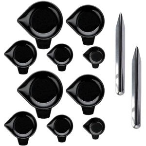 10PCS Plastic Weighing Powder Pans with Scoop