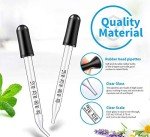 Essential Oil Dropper Pipette, 1ml Glass Tip