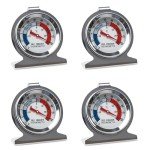 4 Pack Large Dial Refrigerator Freezer Thermometers