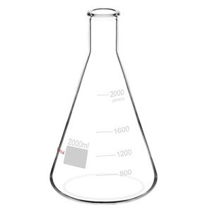 2000 ml Narrow Mouth Erlenmeyer Glass Flask